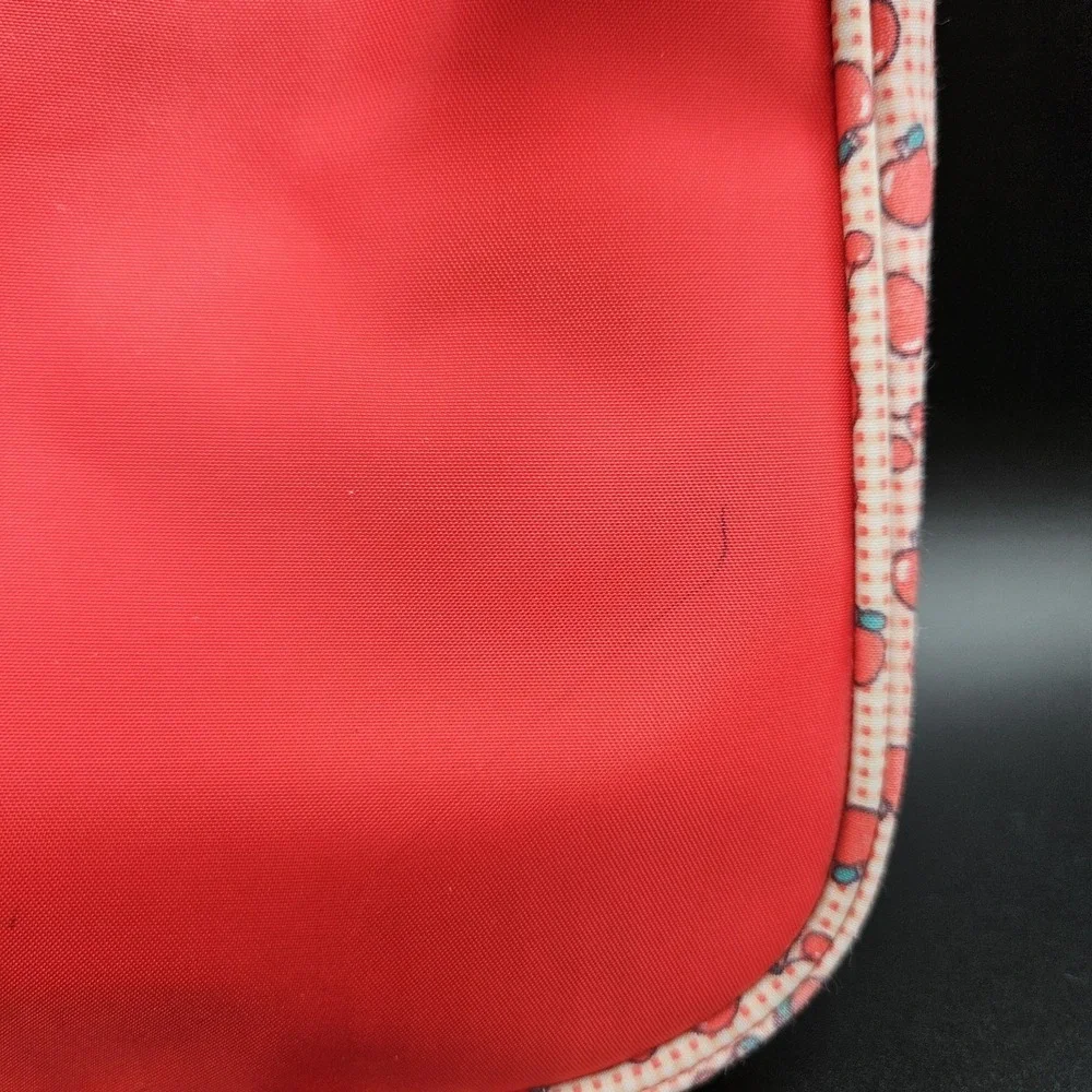 VTG Sanrio Hello Kitty Messenger Shoulder Bag Red Apple Gingham Laptop Y2K